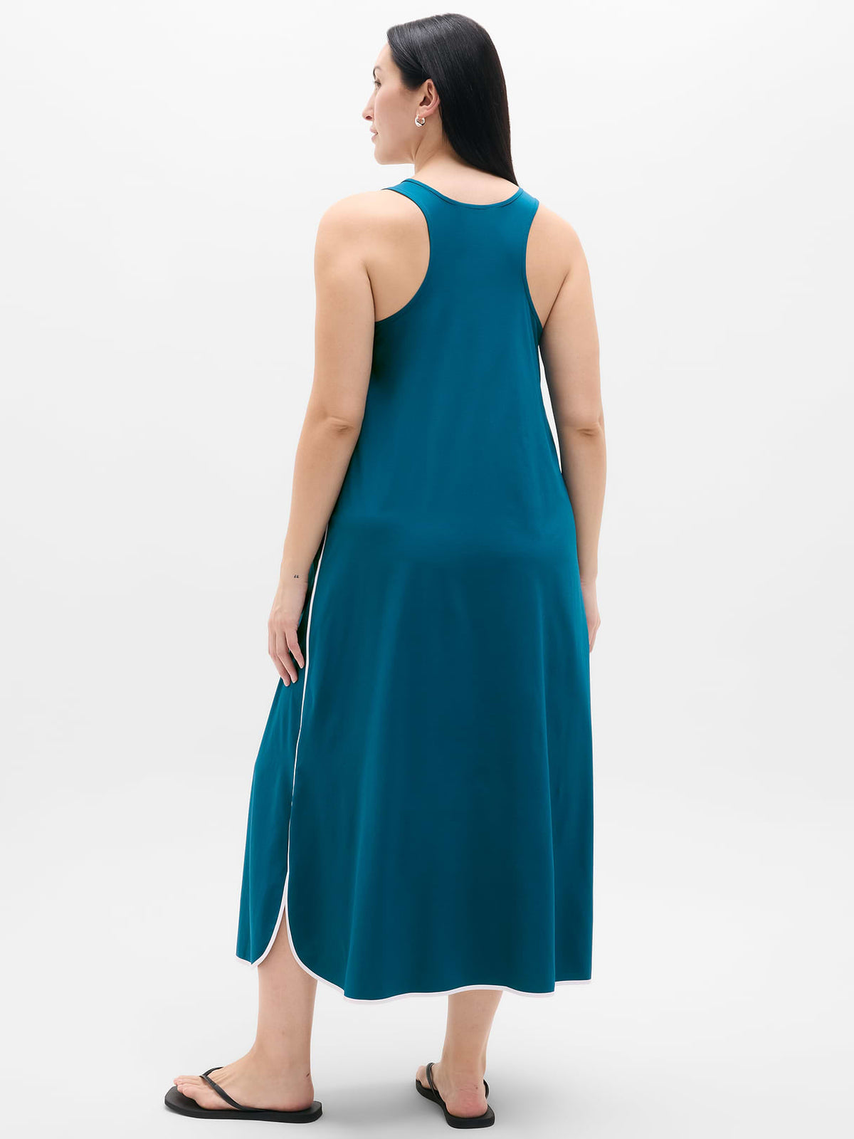 Journey Dress - Coastal Teal/White