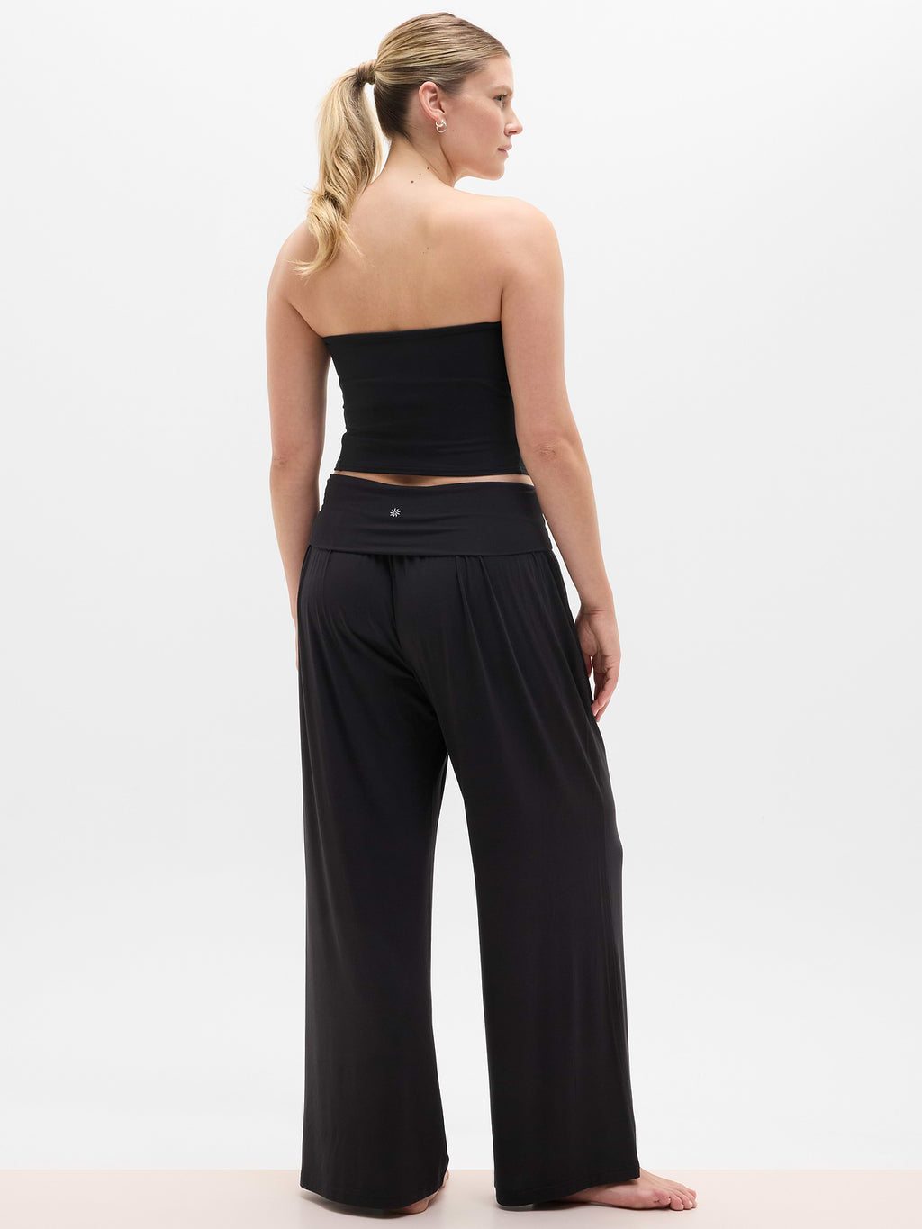 Dream Drape Mid Rise Pant - Black