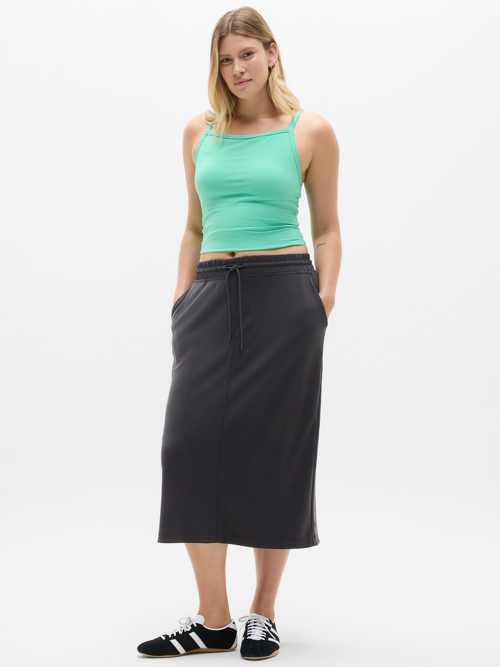 Seasoft Midi Skirt - Black