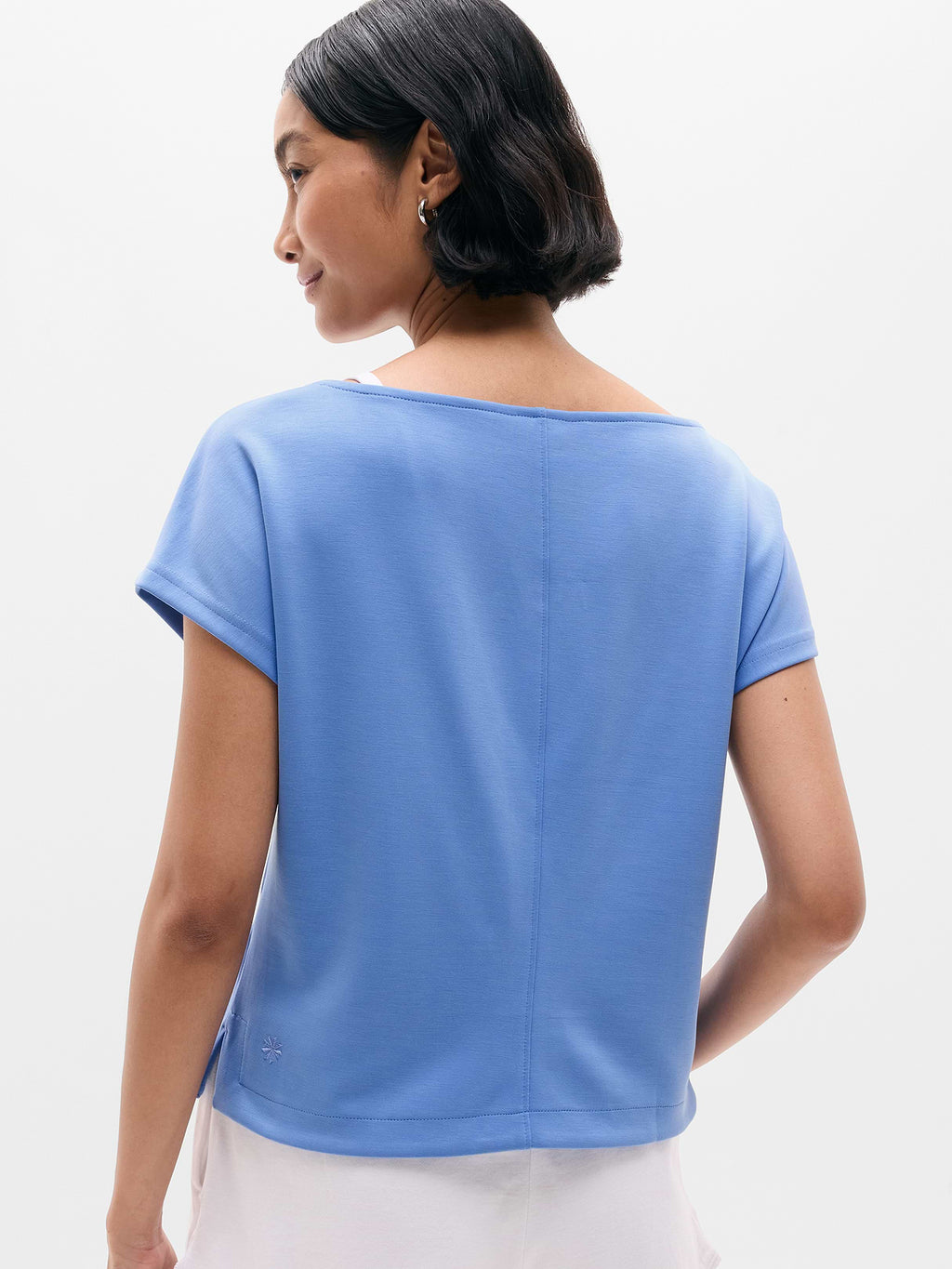 Seasoft Boat Neck Tee - Waterfall