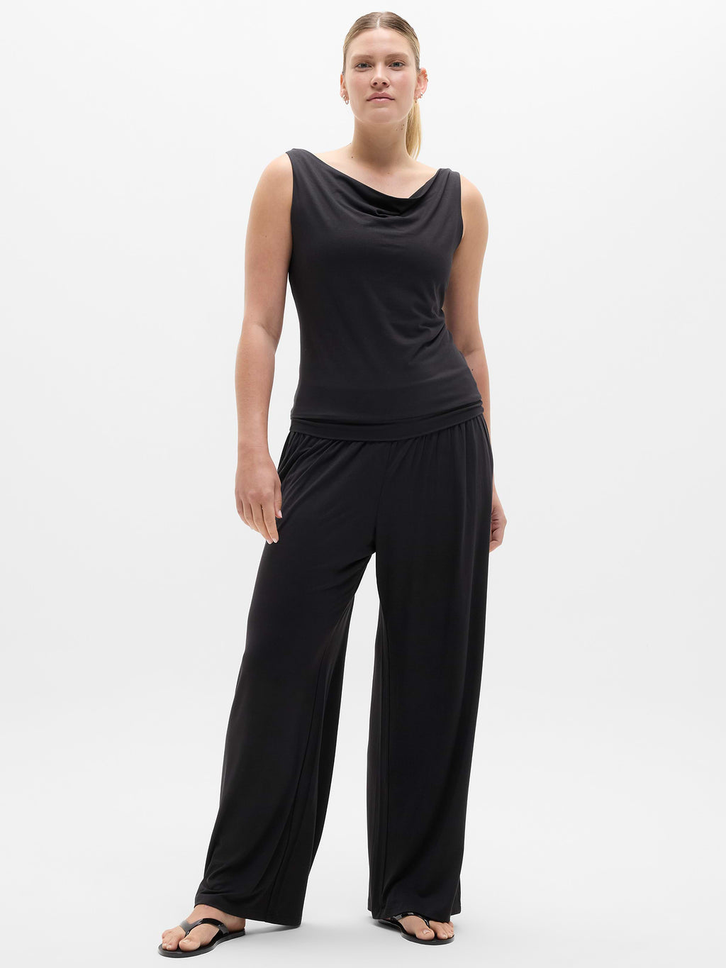 Dream Drape Tank - Black