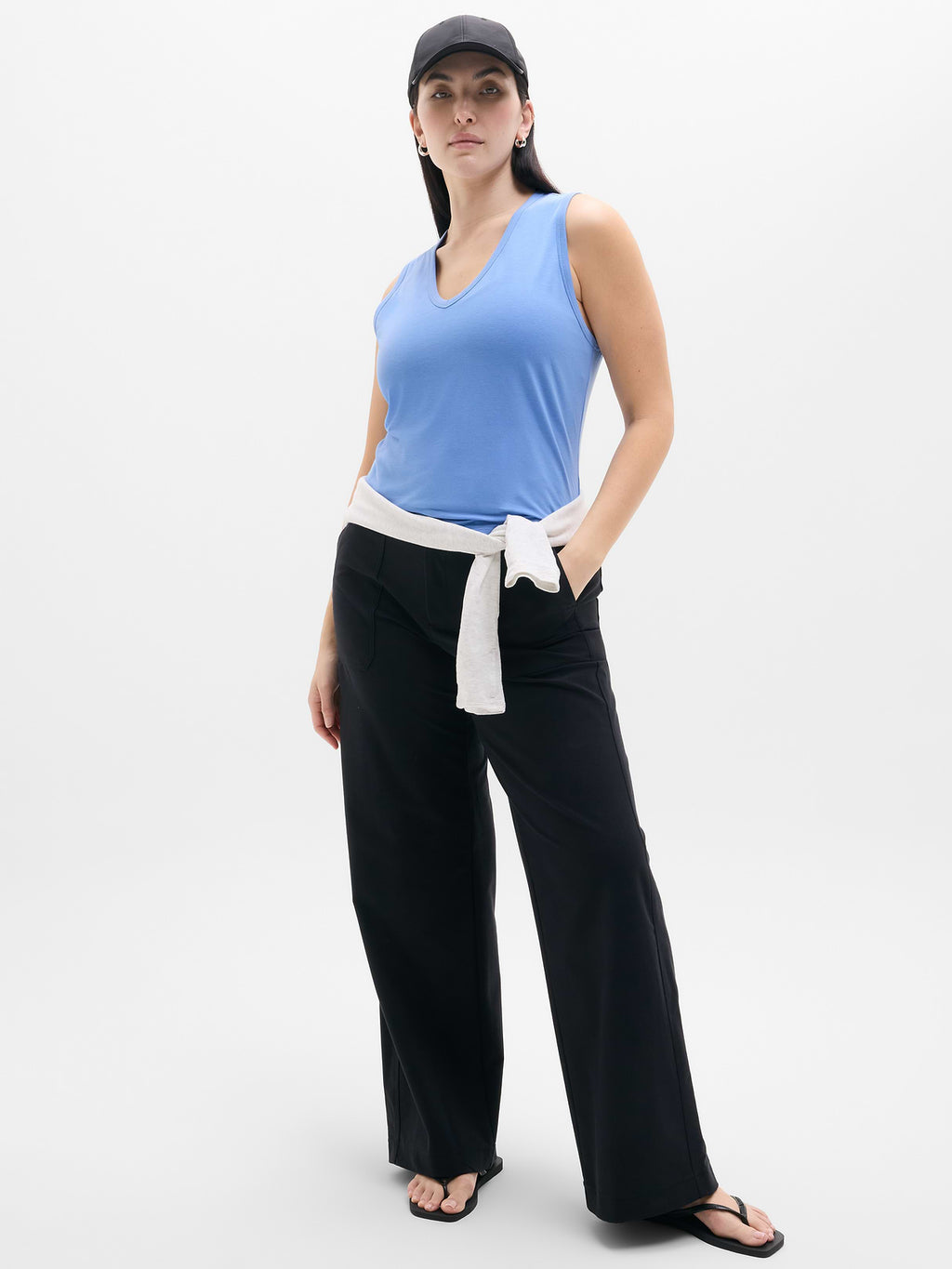 Foundation V-Neck Tank - Waterfall