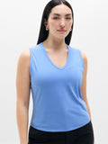 Foundation V-Neck Tank - Waterfall