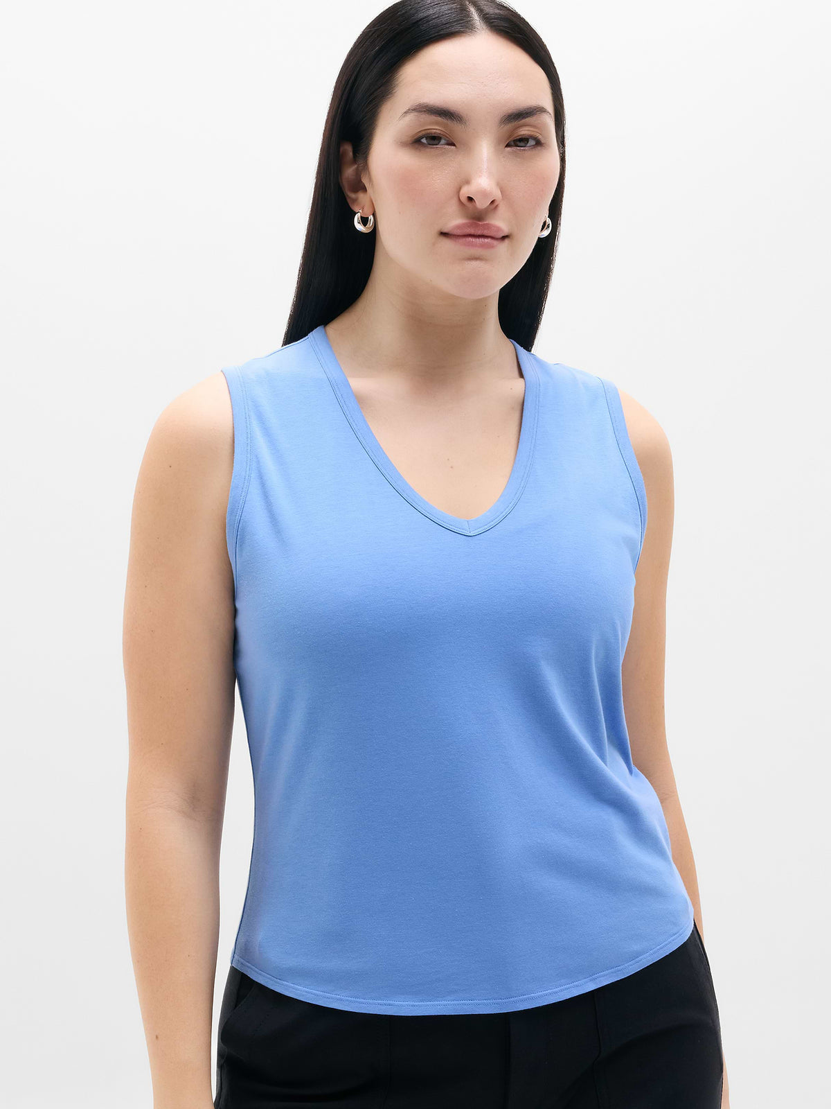 Foundation V-Neck Tank - Waterfall