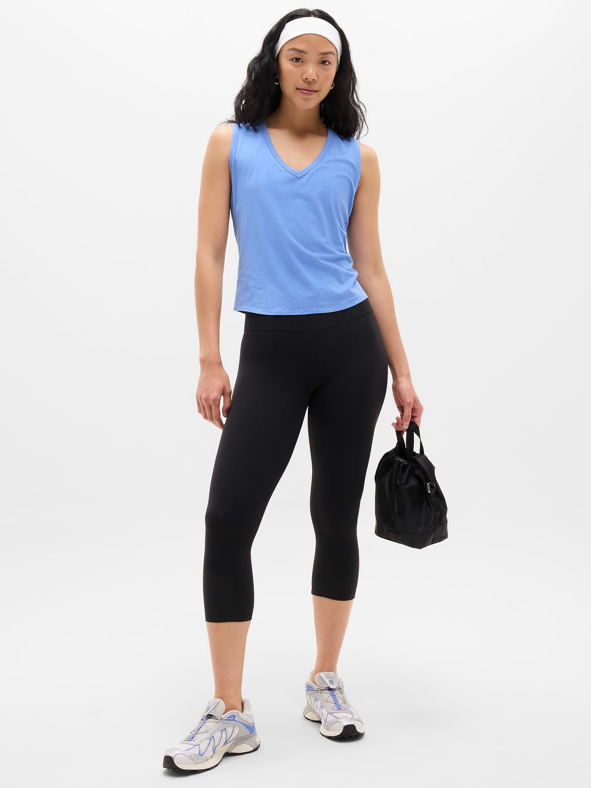 Foundation V-Neck Tank - Waterfall