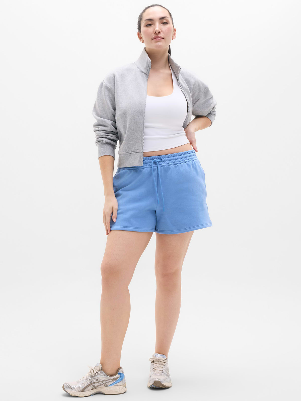 Forever Fleece Mid Rise 4" Short - Waterfall