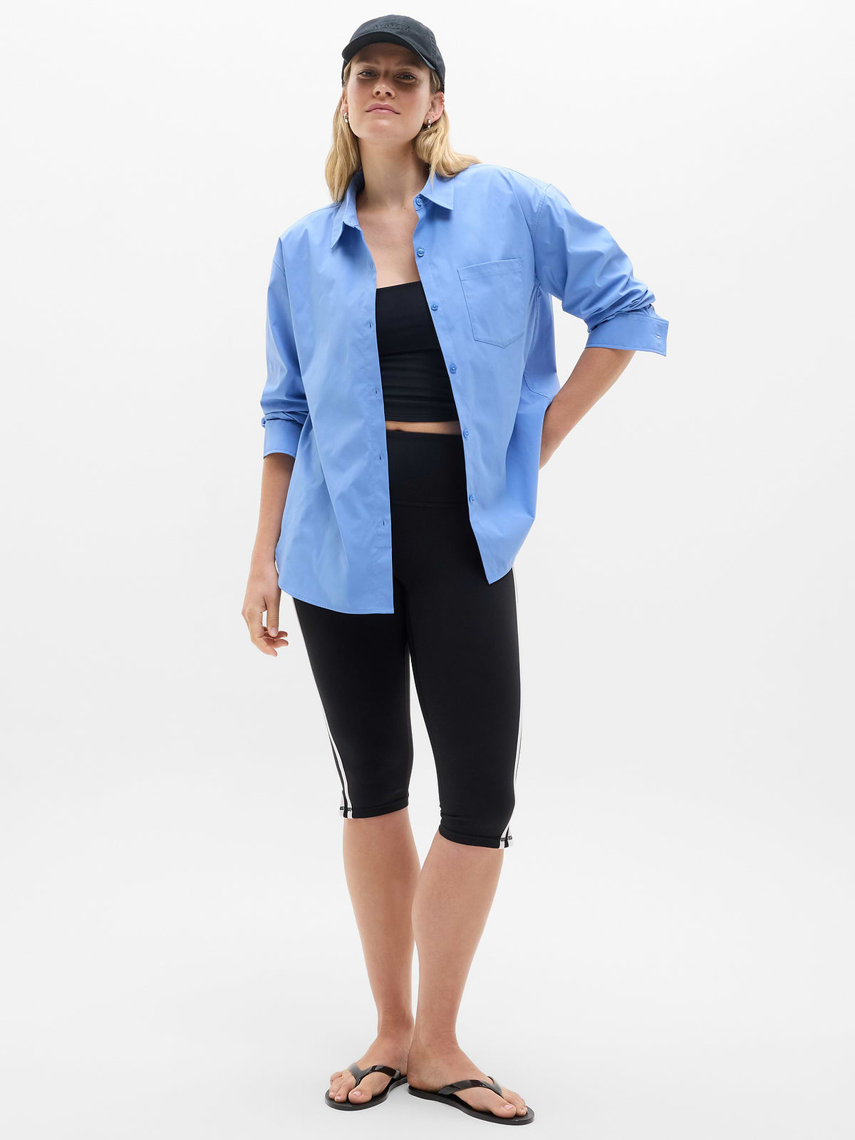 Midday Relaxed Poplin Shirt - Waterfall