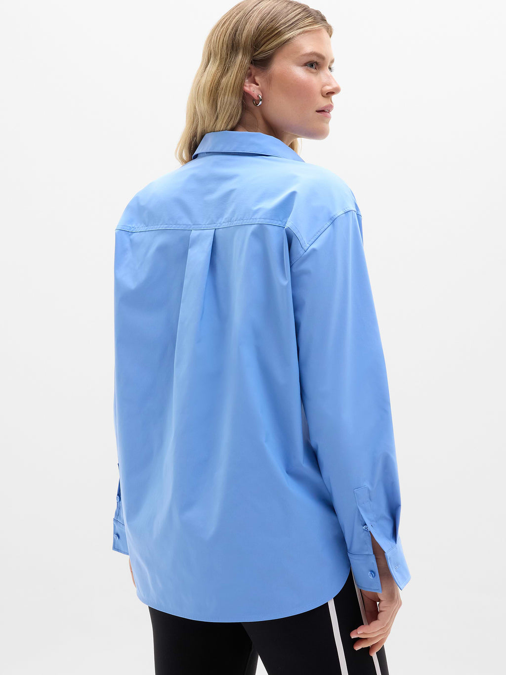 Midday Relaxed Poplin Shirt - Waterfall