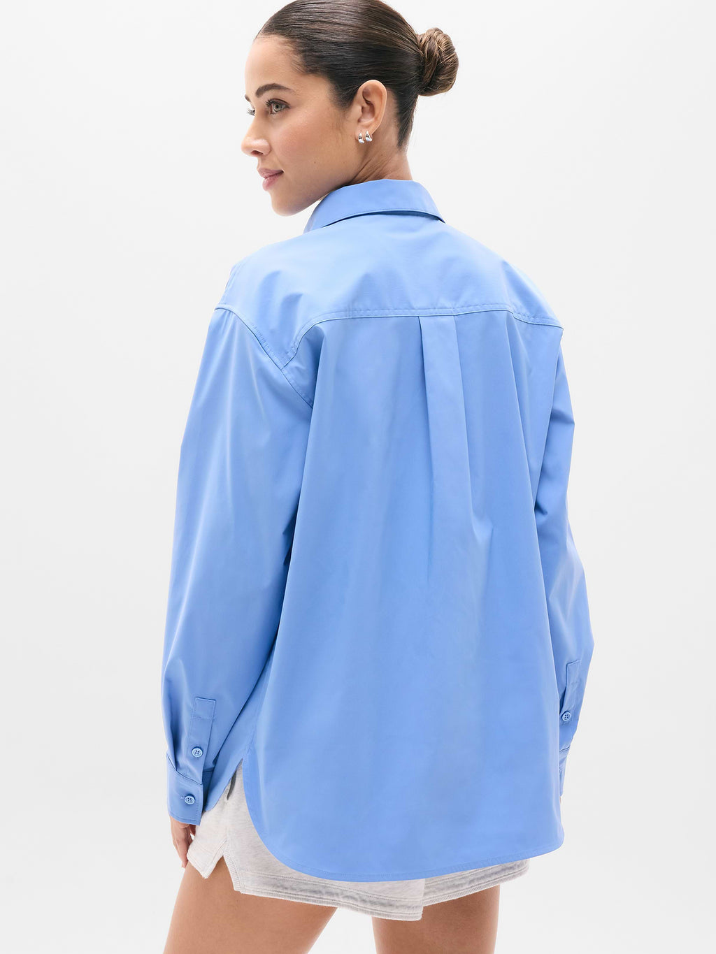 Midday Relaxed Poplin Shirt - Waterfall