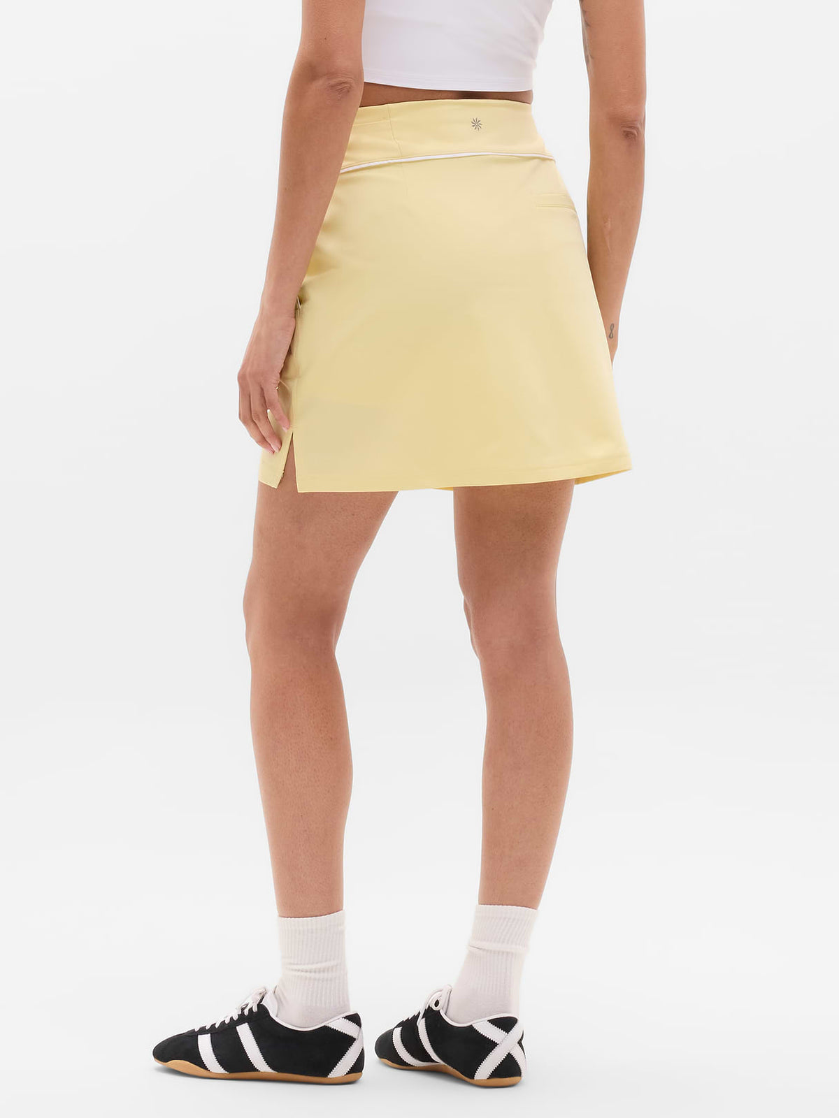 Tee Time High Rise 17" Skort - Solstice/White