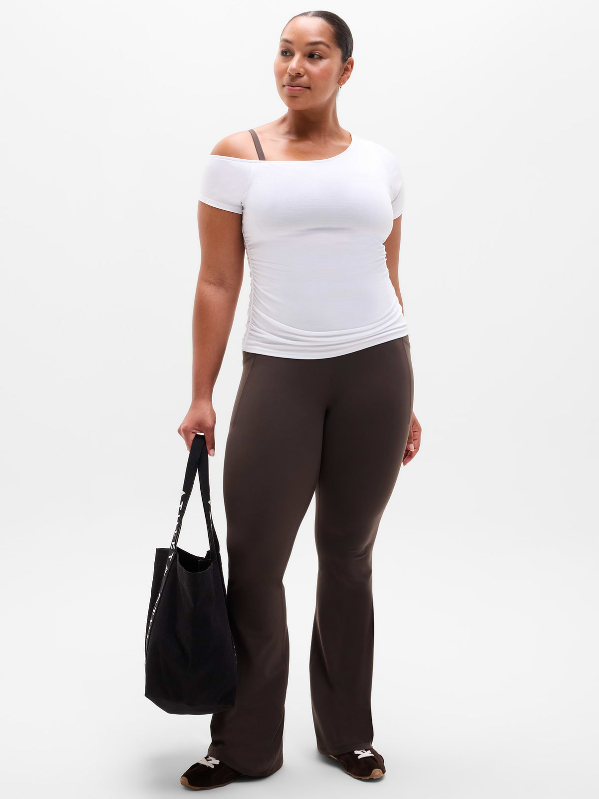 Salutation Stash Slim Fit Flare Pant - Truffle