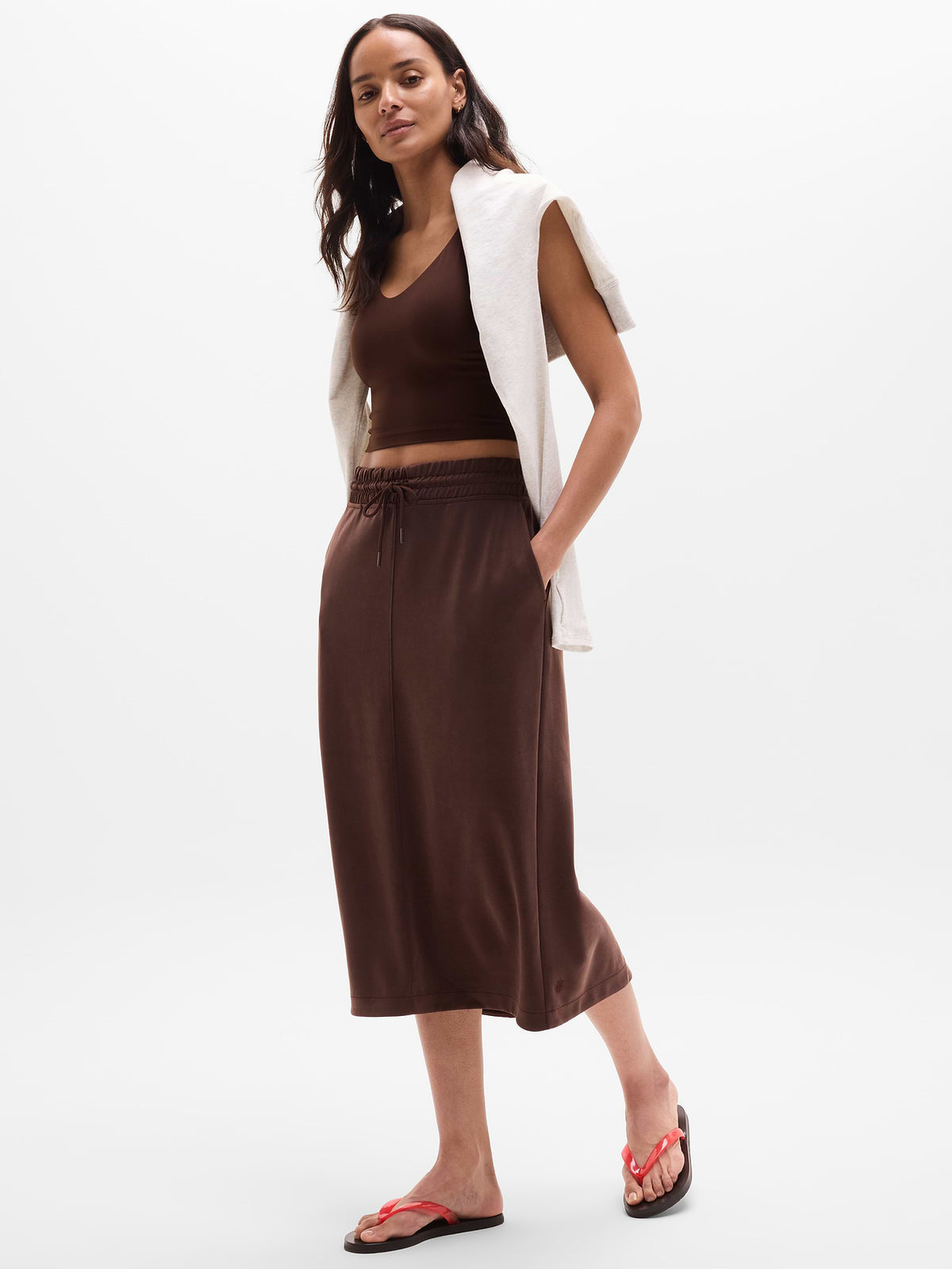 Seasoft Midi Skirt - Woodland