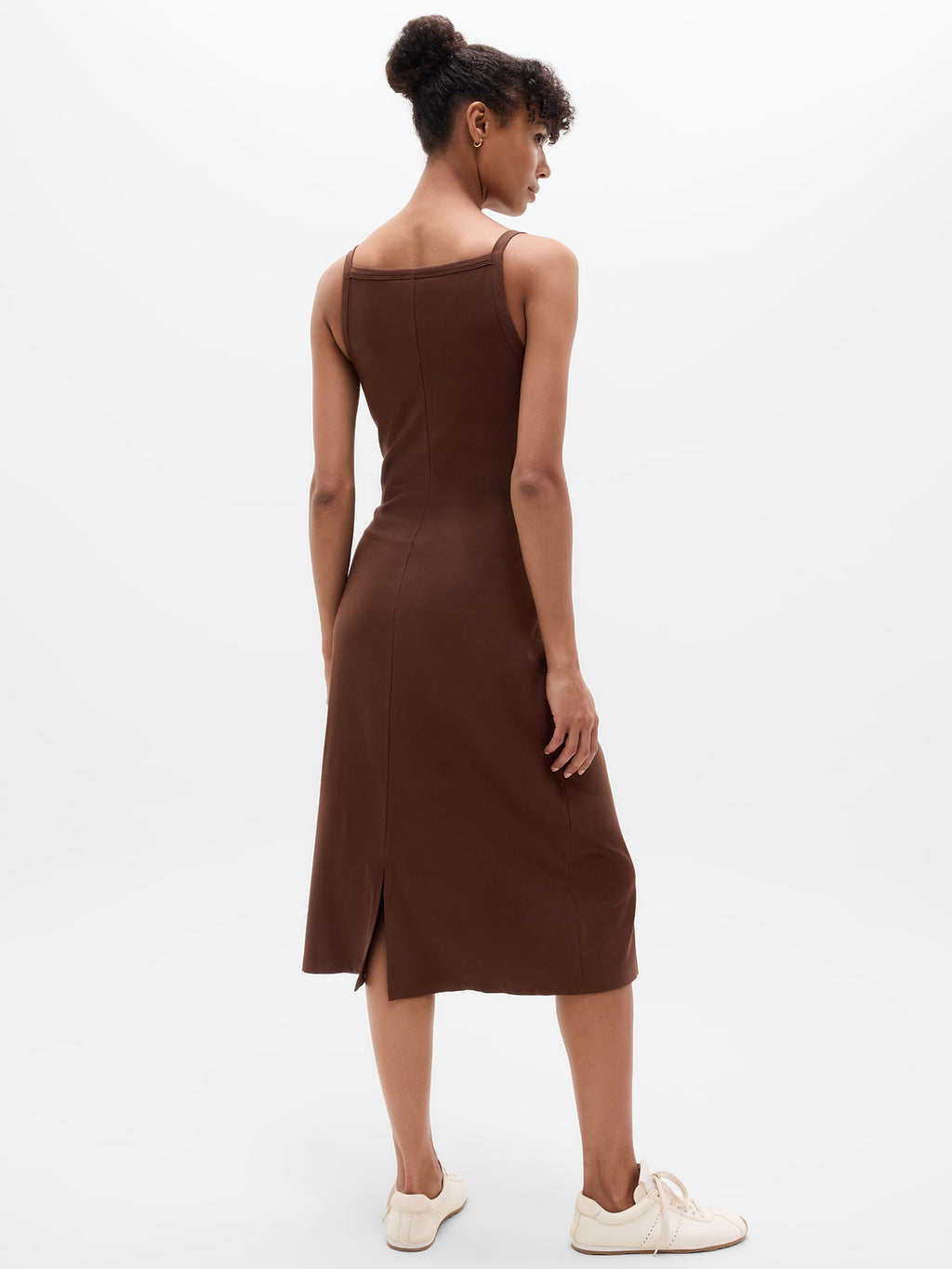 Signature Rib Apron Dress - Woodland
