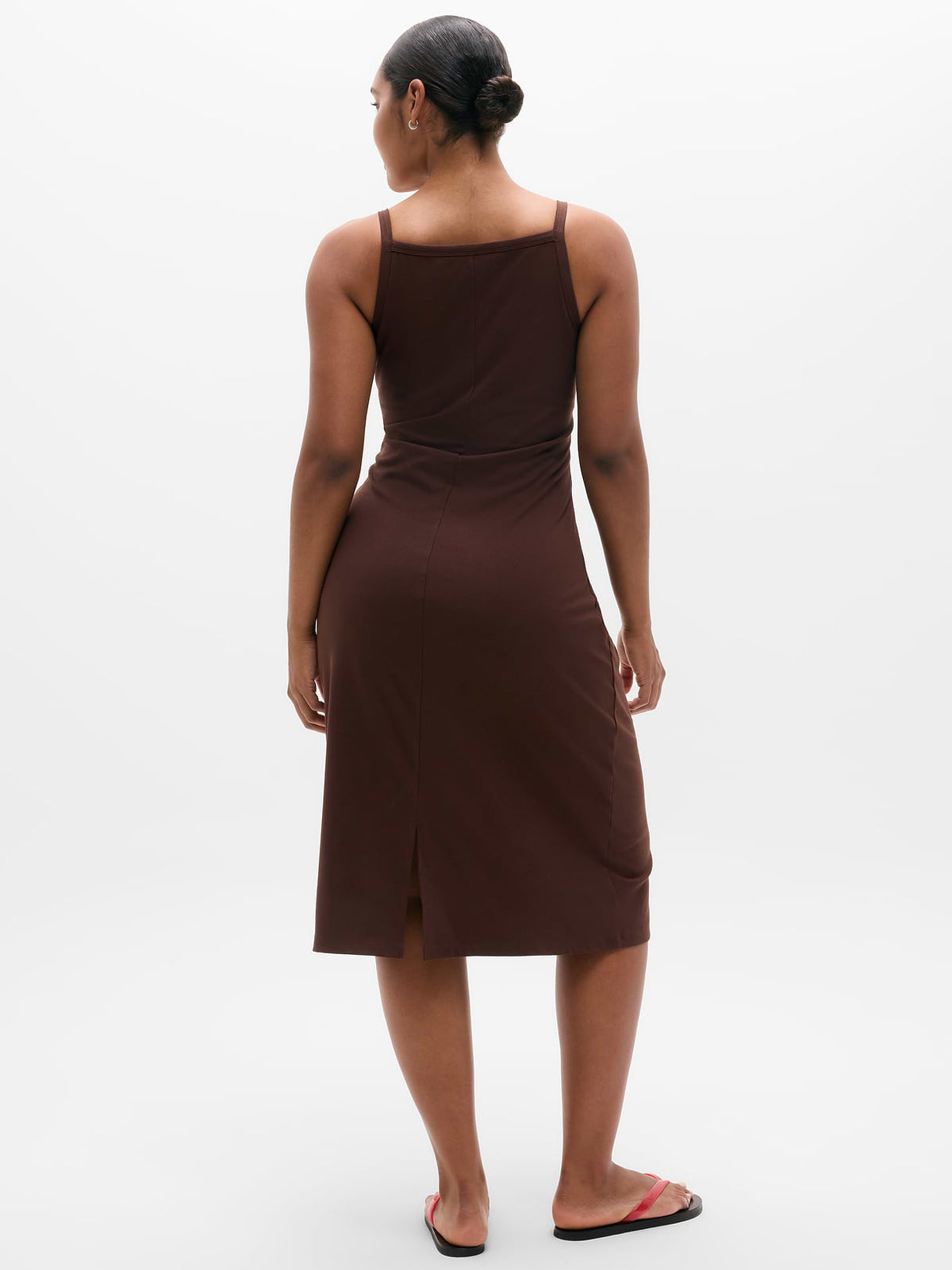 Signature Rib Apron Dress - Woodland
