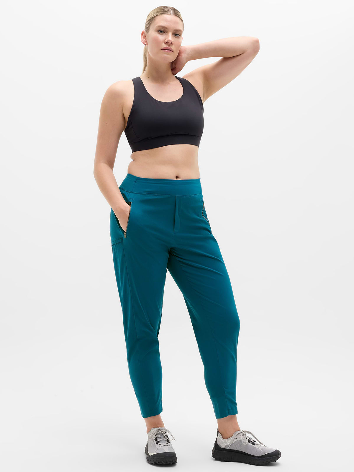 Trekkie North High Rise Jogger - Coastal Teal
