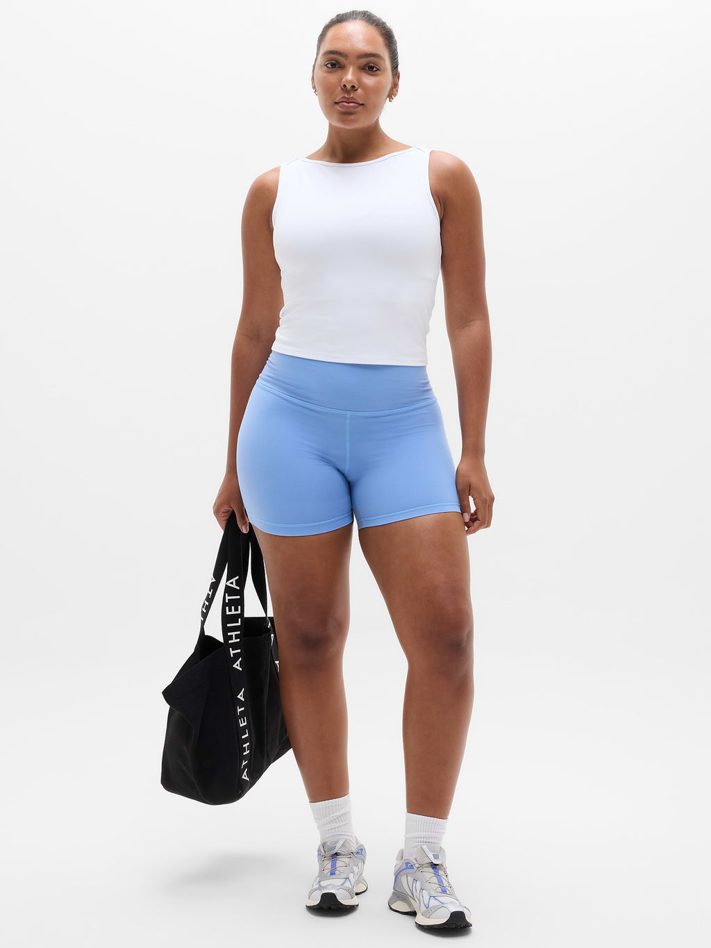 Transcend Open Back Muscle Tank - Bright White