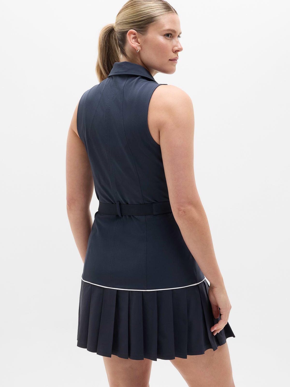 Tee Time Dress - Eclipse/White