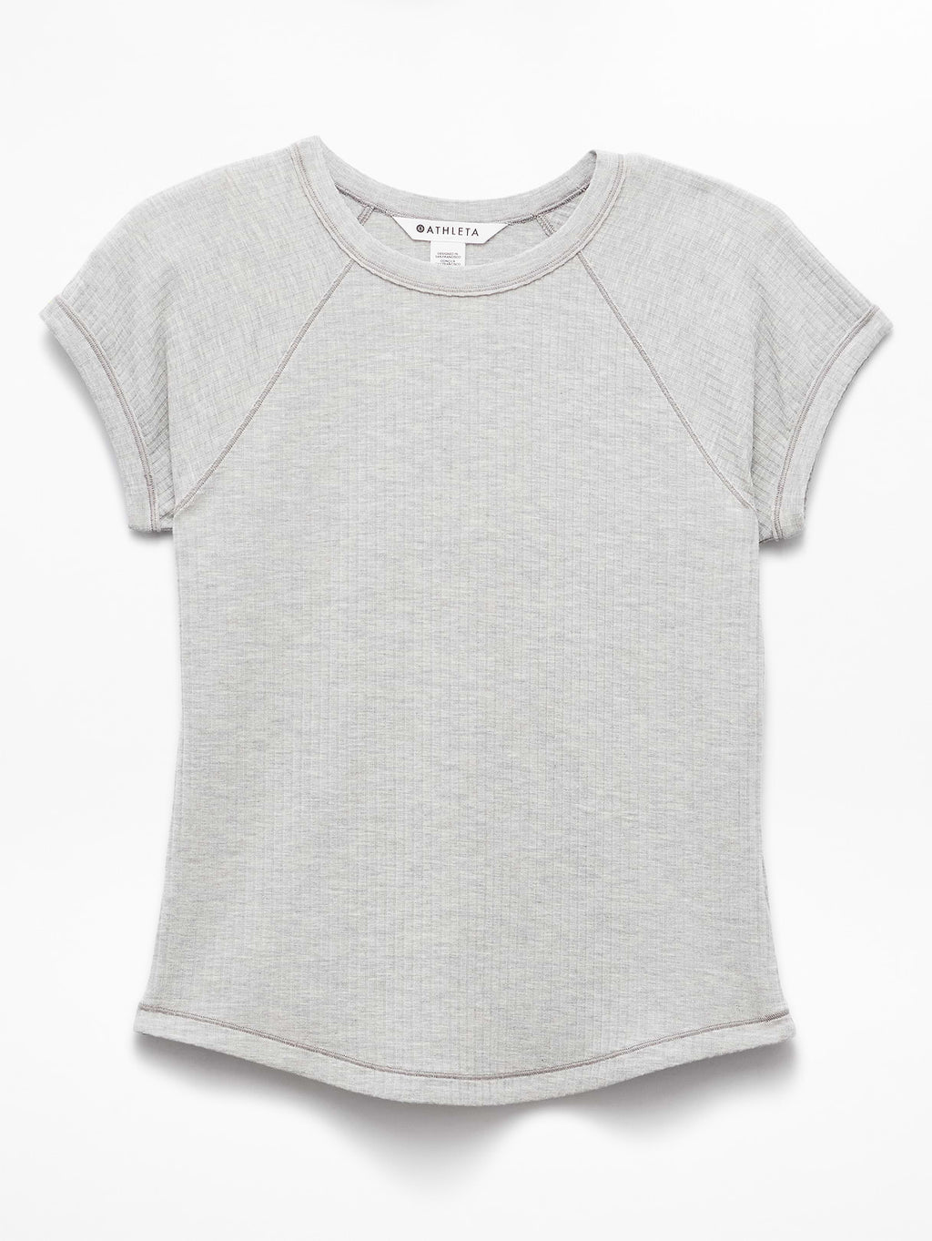 Perfect Rib Tee - Grey Heather