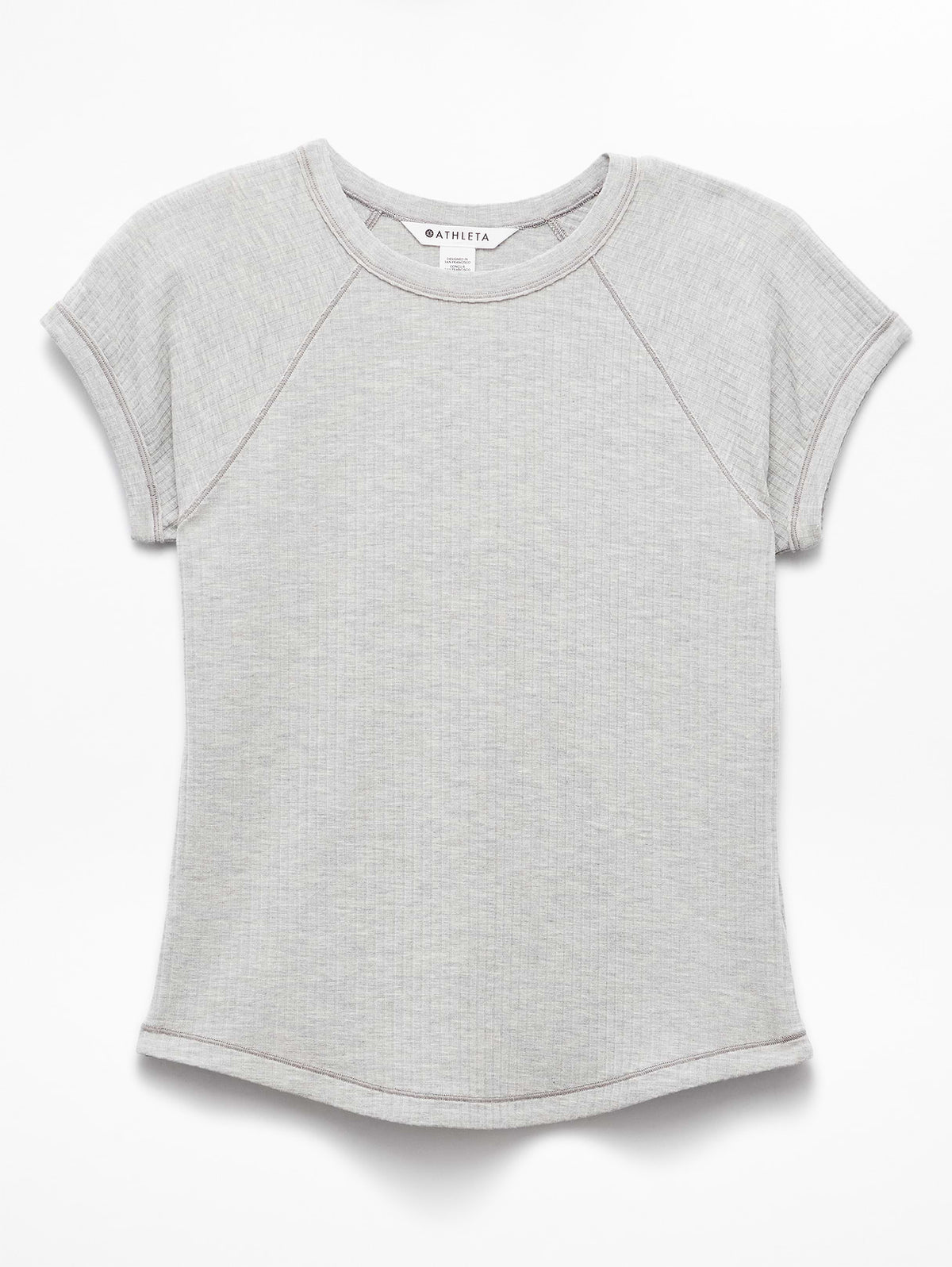 Perfect Rib Tee - Grey Heather
