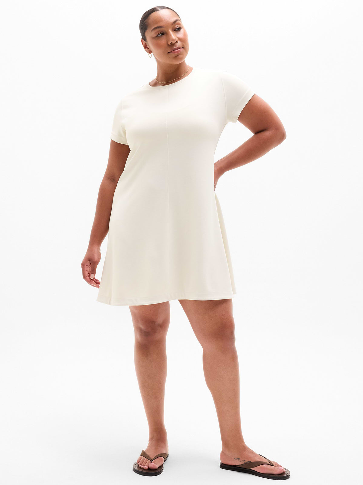 Seasoft Tee Dress - Bone
