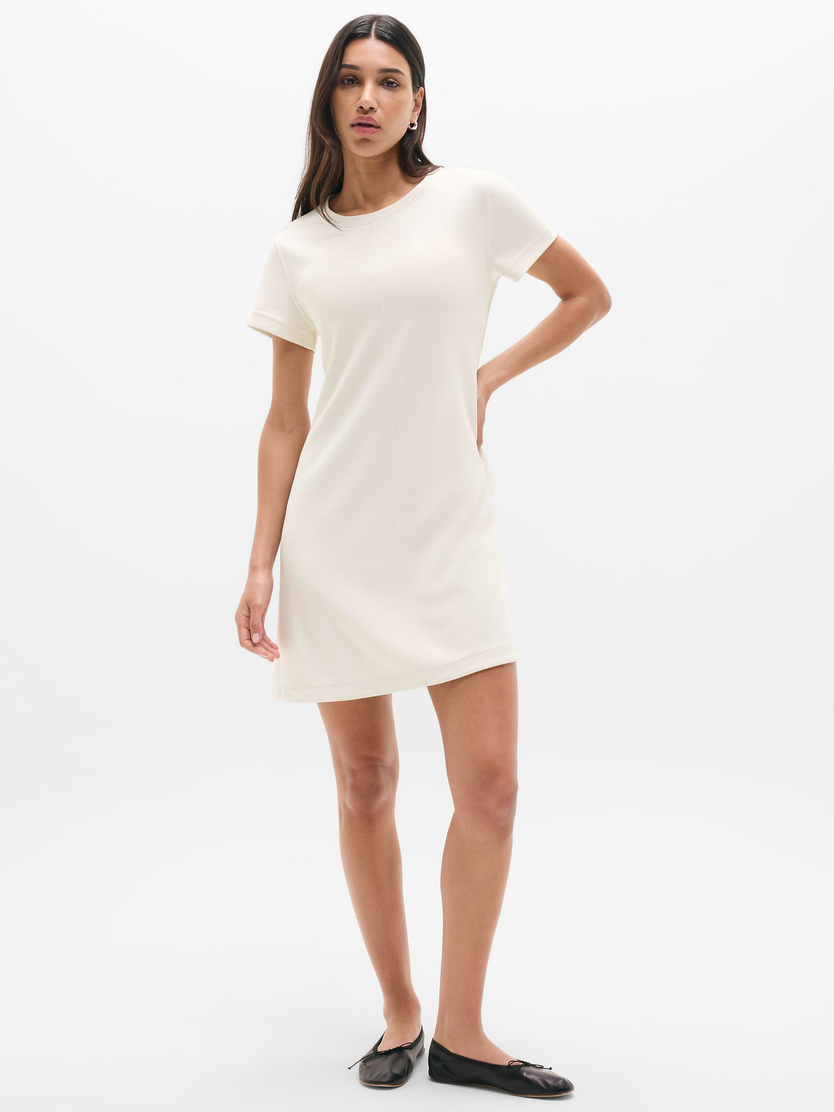 Seasoft Tee Dress - Bone