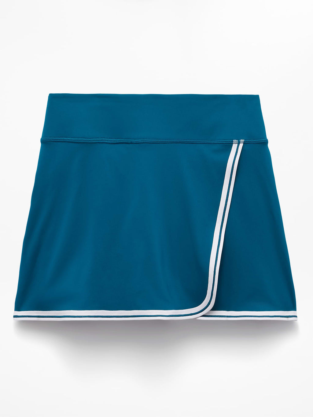 Crosscourt High Rise 14" Skort - Coastal Teal/White