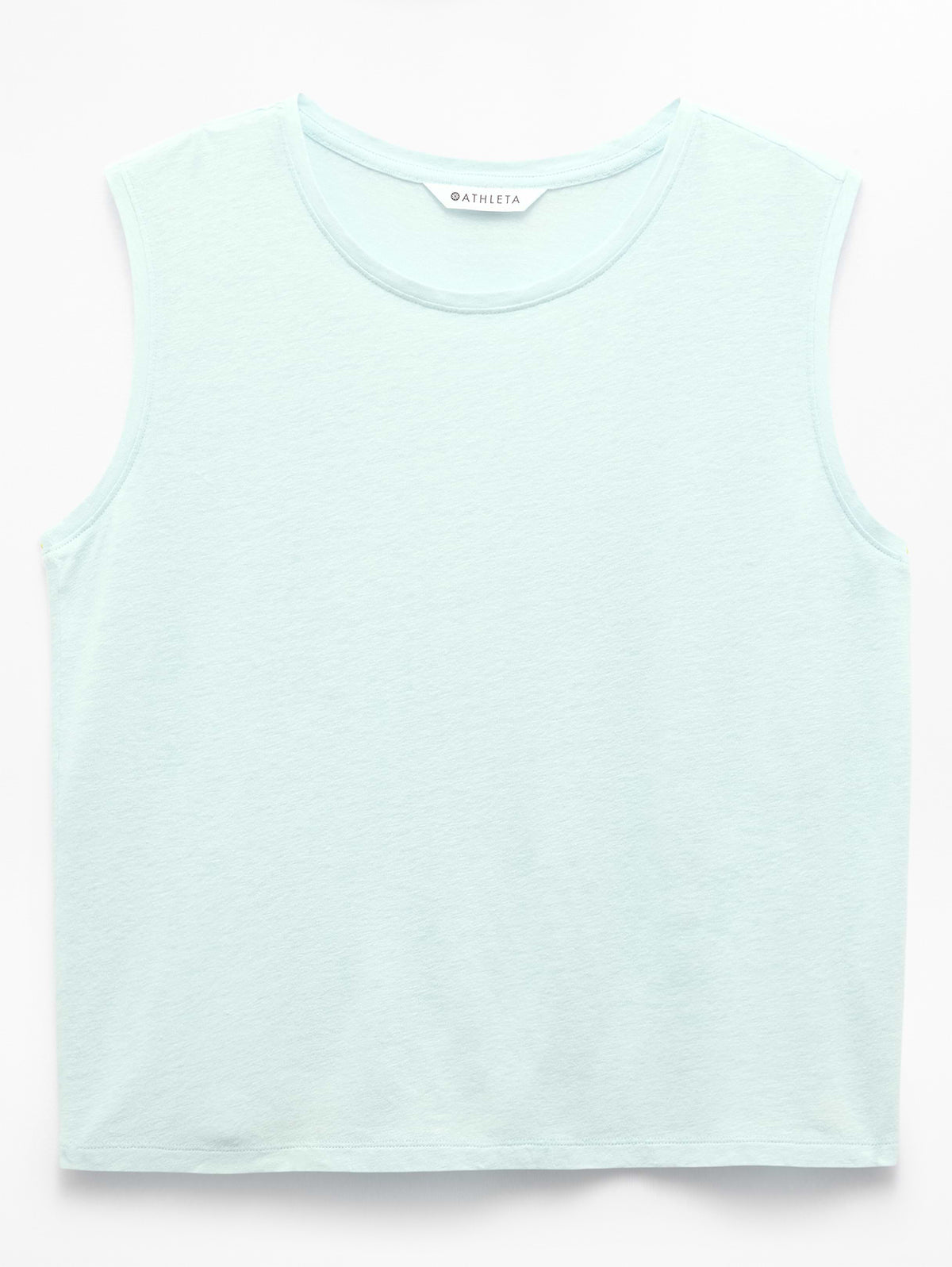 Getaway Linen Blend Muscle Tank - Sky