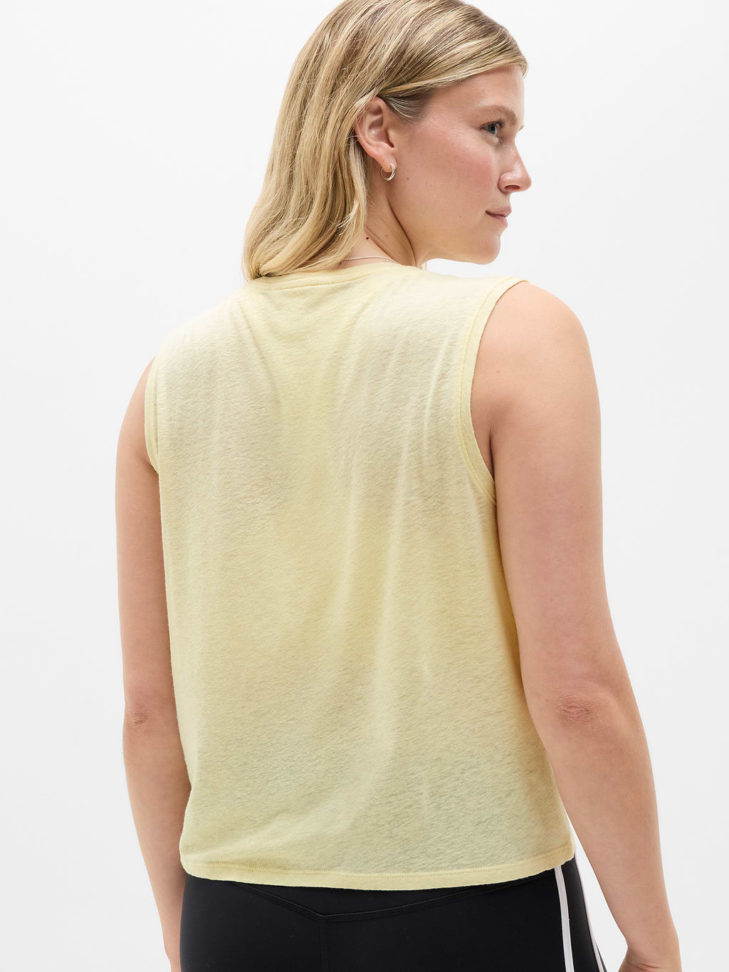 Getaway Linen Blend Muscle Tank - Solstice