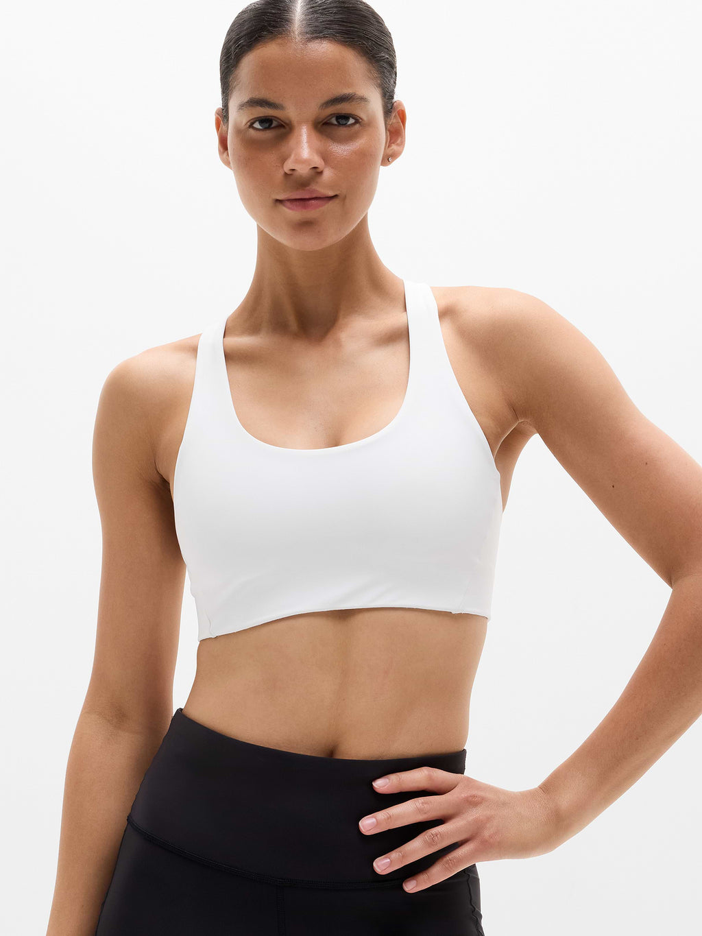 Circuit Train Sports Bra A-C - BRIGHT WHITE