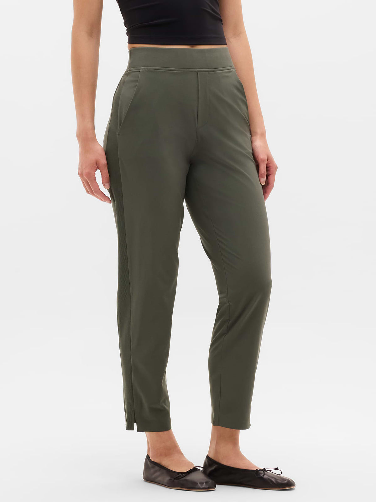 Brooklyn Mid Rise Ankle Pant - Jungle