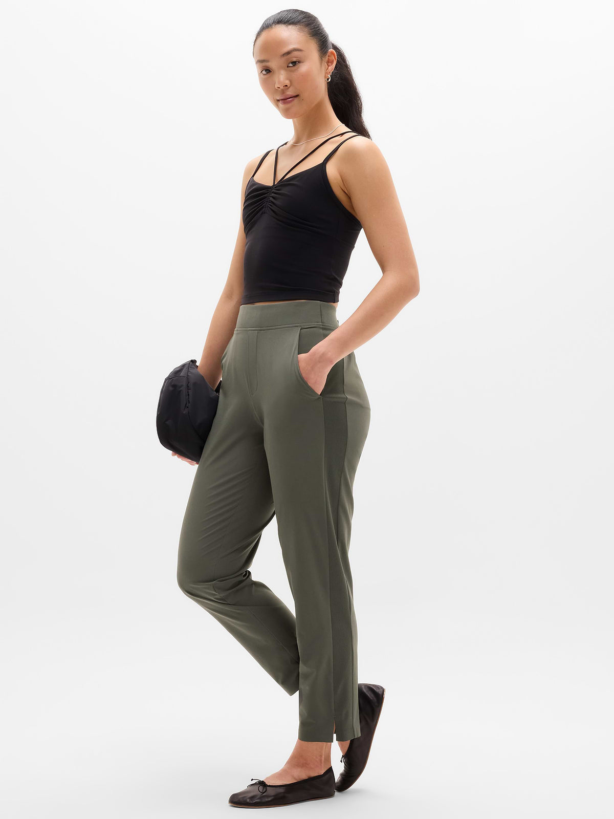 Brooklyn Mid Rise Ankle Pant - Jungle
