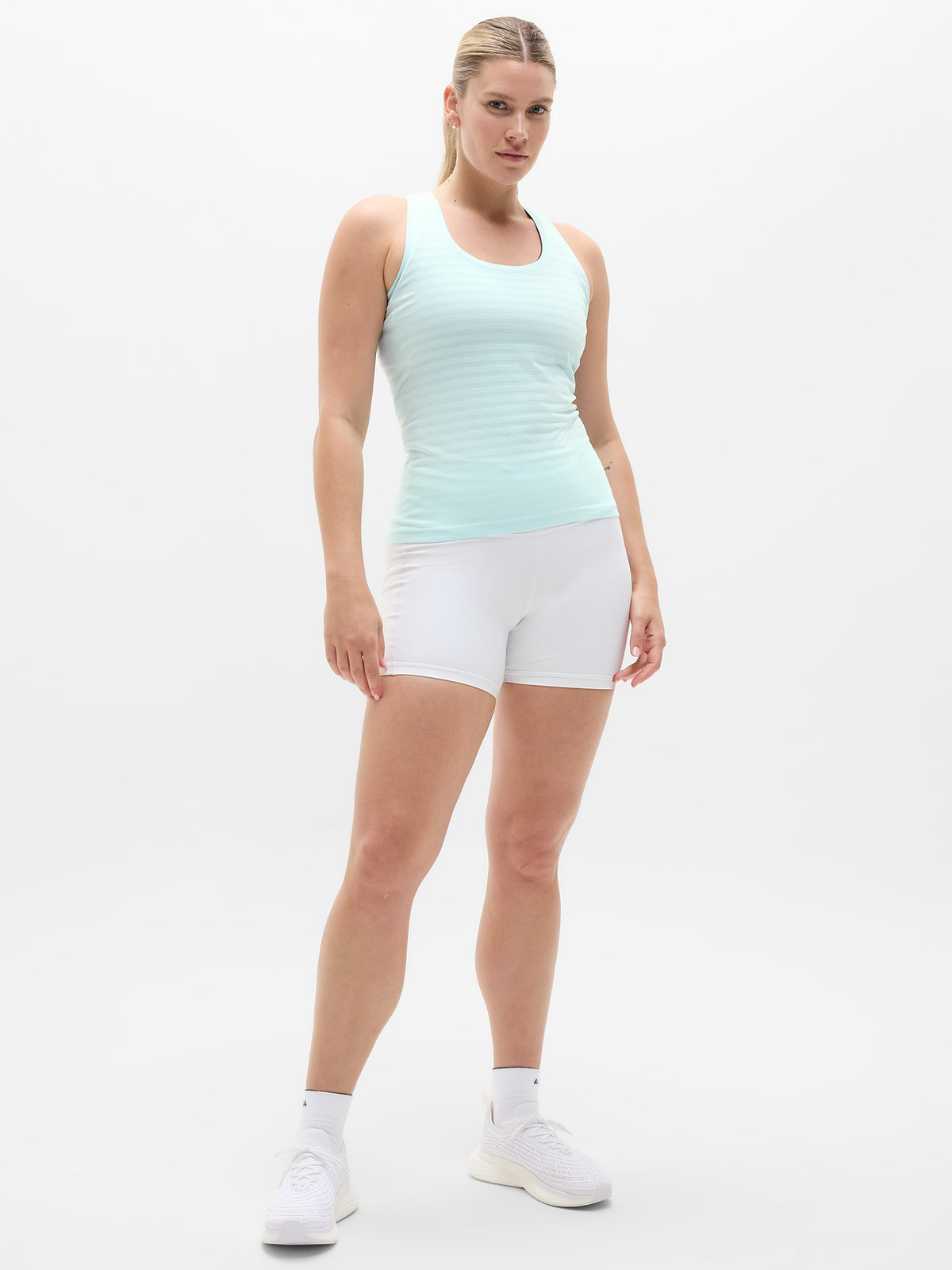 Momentum Flex Tank - Sky Textured Stripe