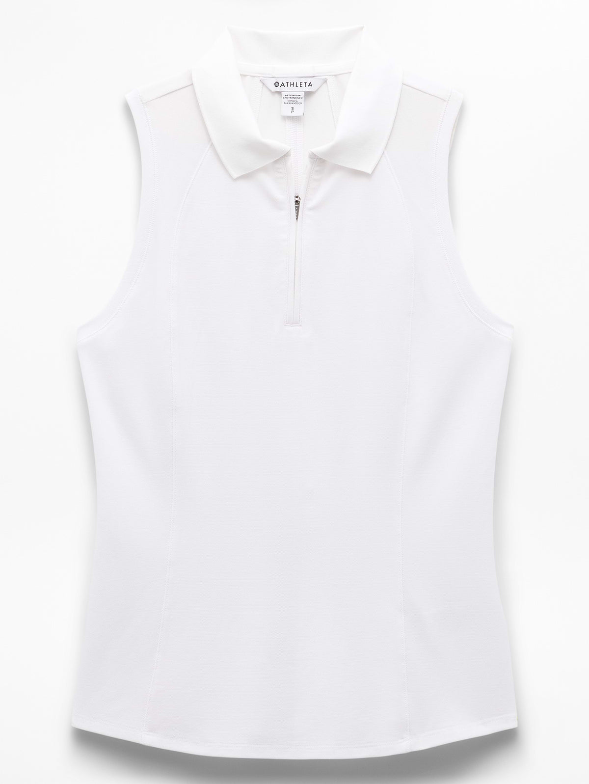 Tee Time Polo Tank - Bright White