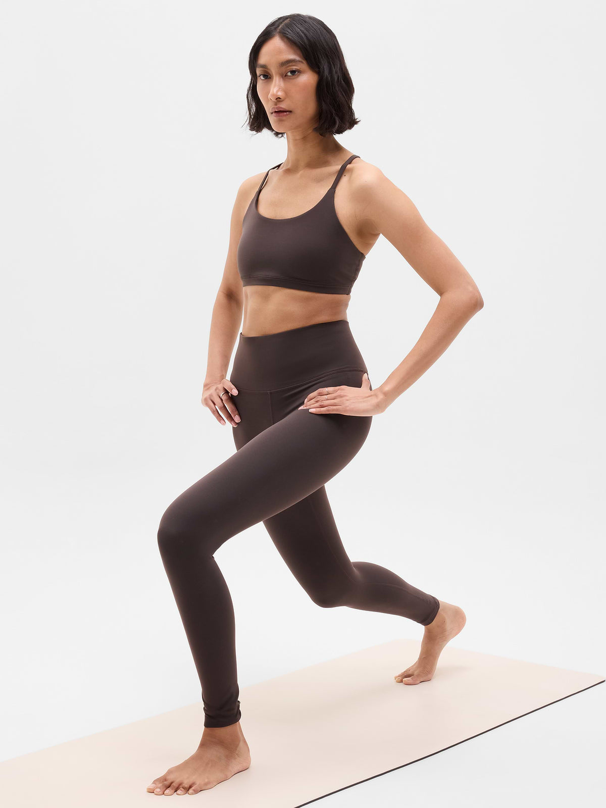 Transcend Scoop Sports Bra A-C - Truffle