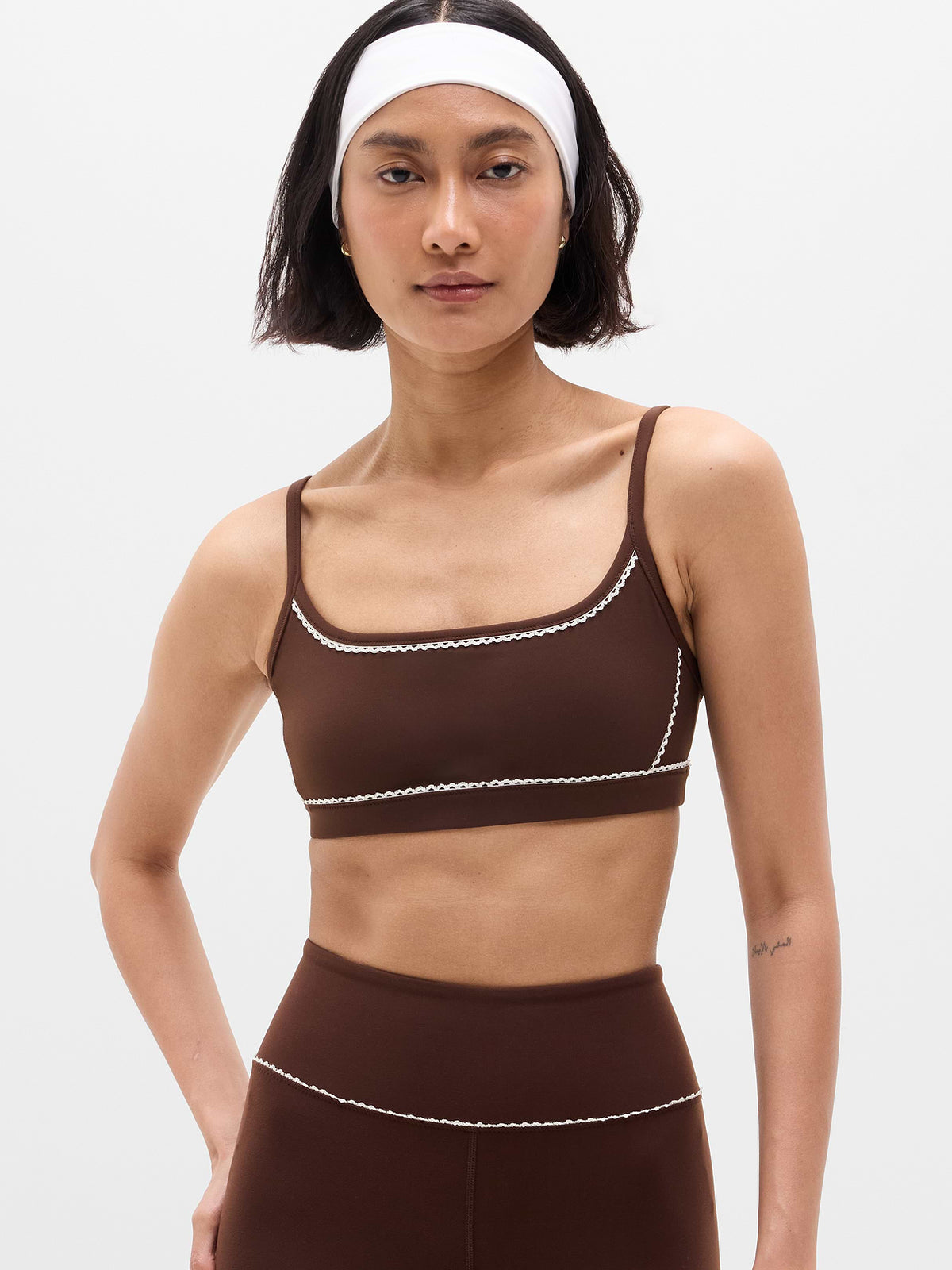 Square Neck Bra A-C - Woodland/Pearl