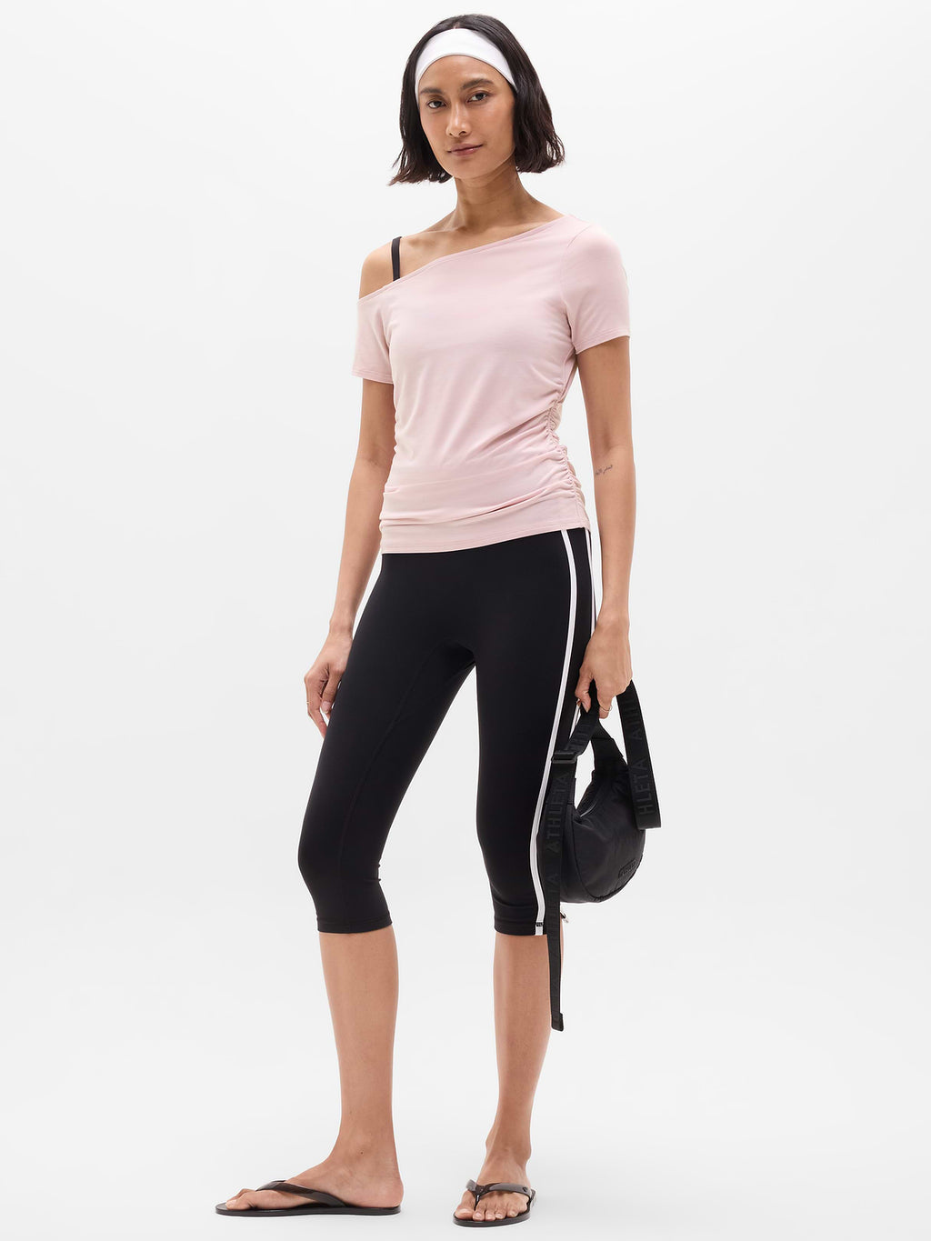 Move With Ease One Shoulder Tee - Halo