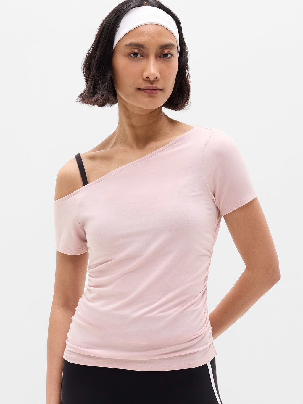 Move With Ease One Shoulder Tee - Halo