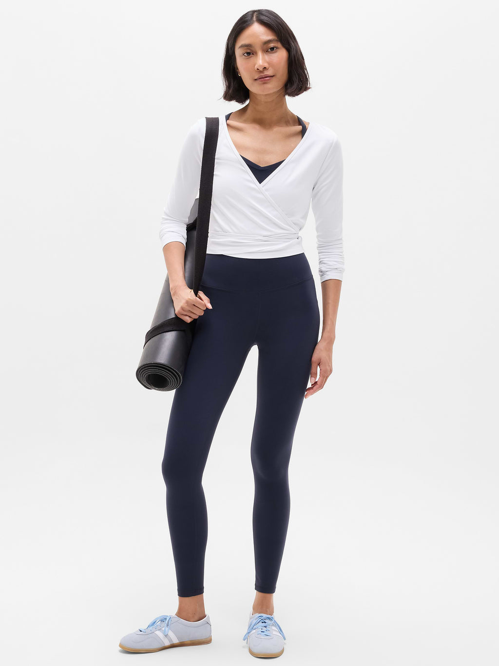 Transcend Wrap Crop Top - Bright White