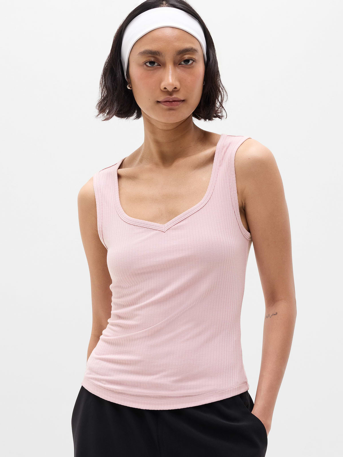 Perfect Rib Sweetheart Tank - Halo
