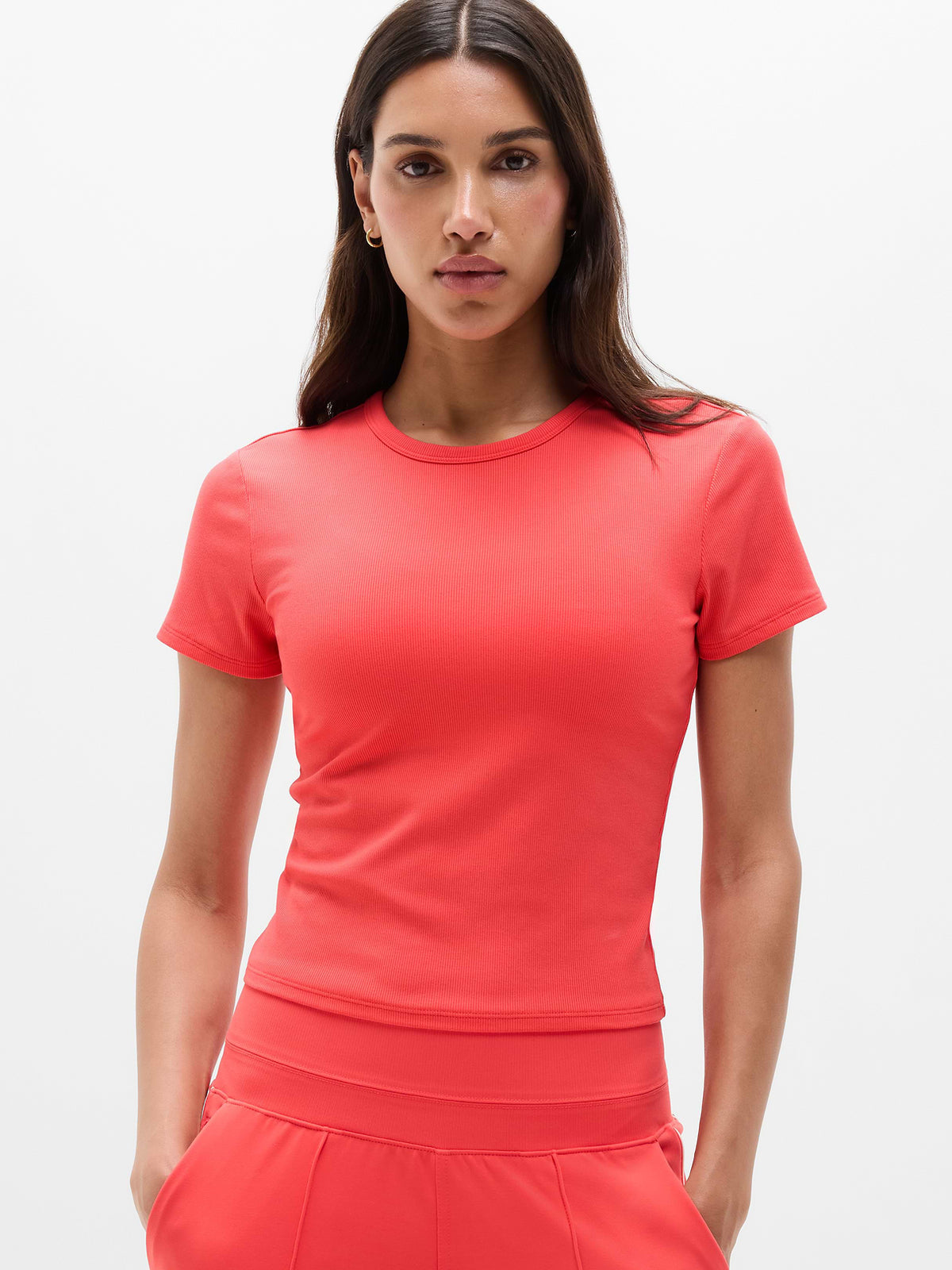 Signature Rib Scoop Tee - Siren