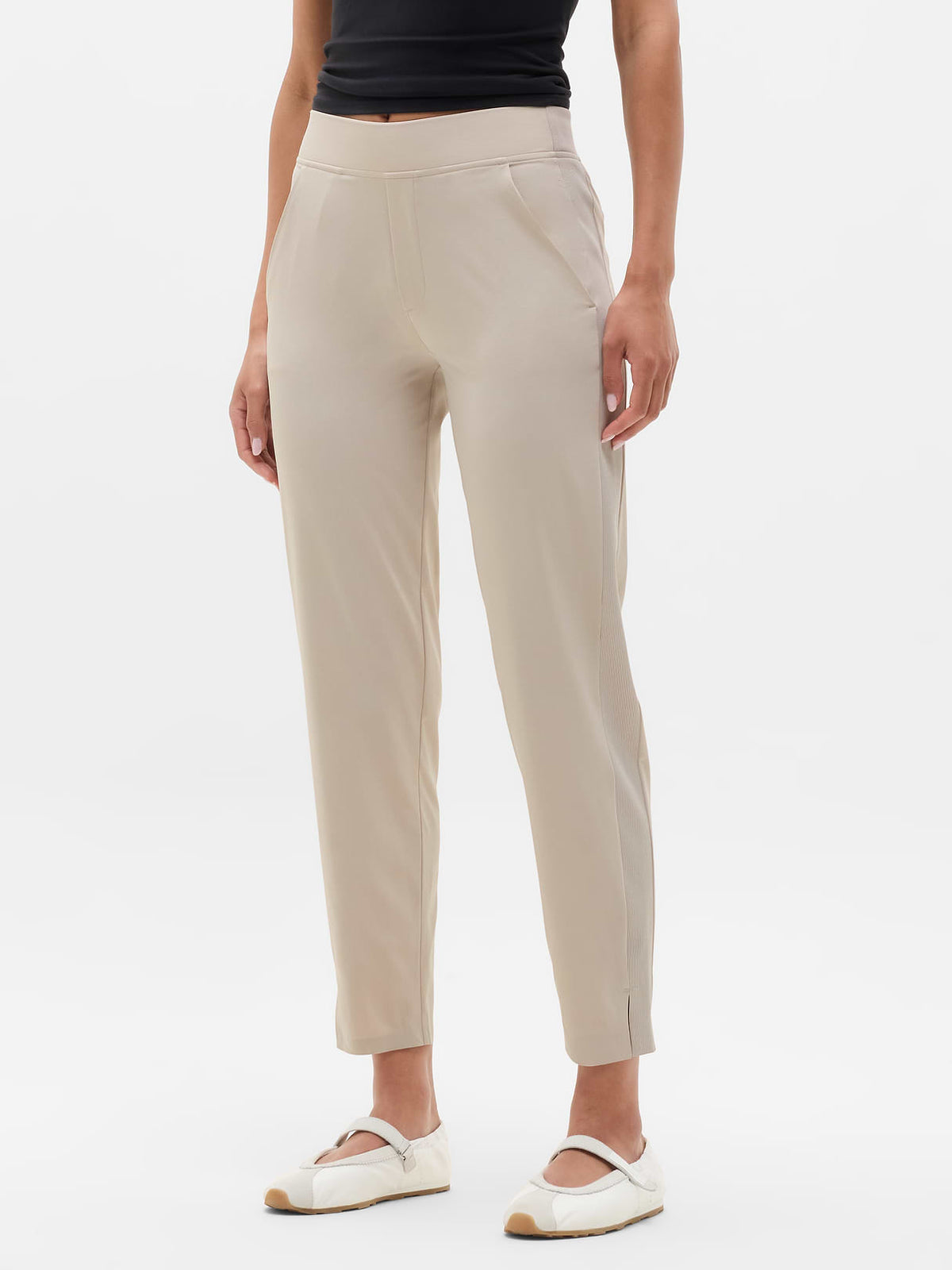 Brooklyn Mid Rise Ankle Pant - Abalone