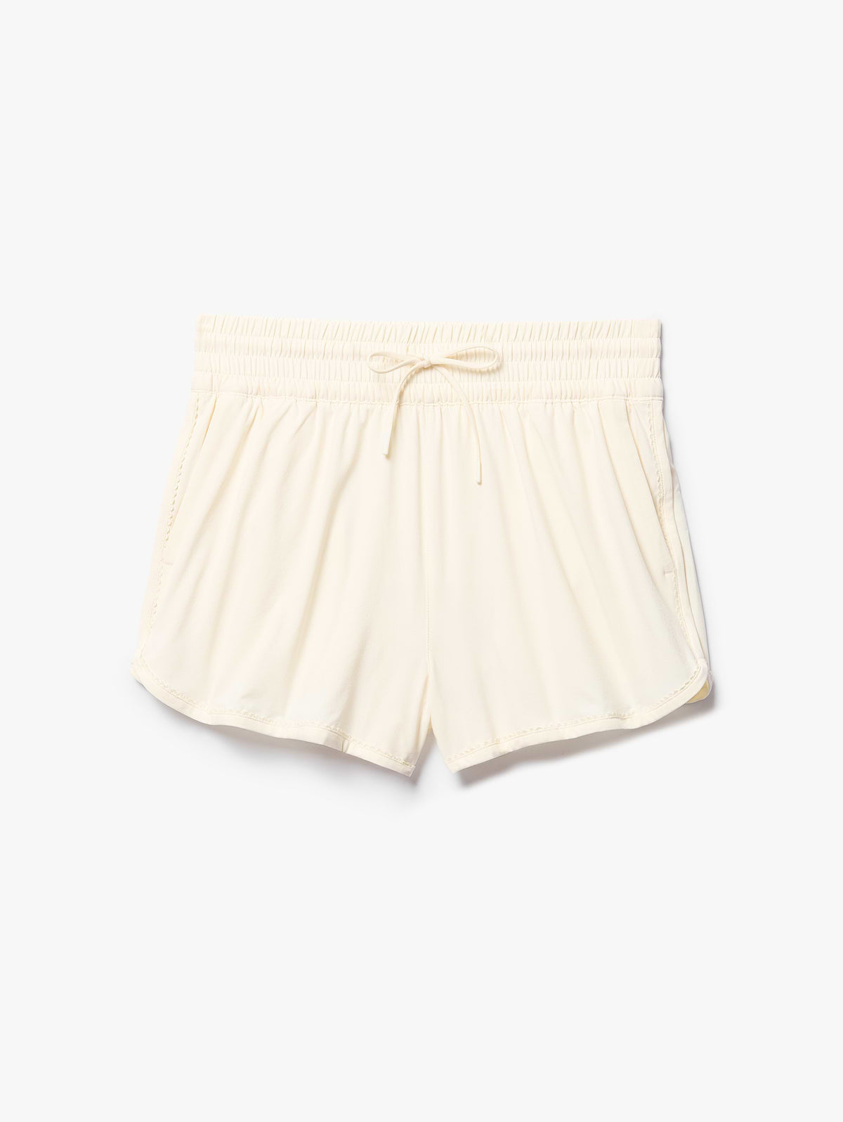 Weekender High Rise Picot 3" Run Short - Pearl