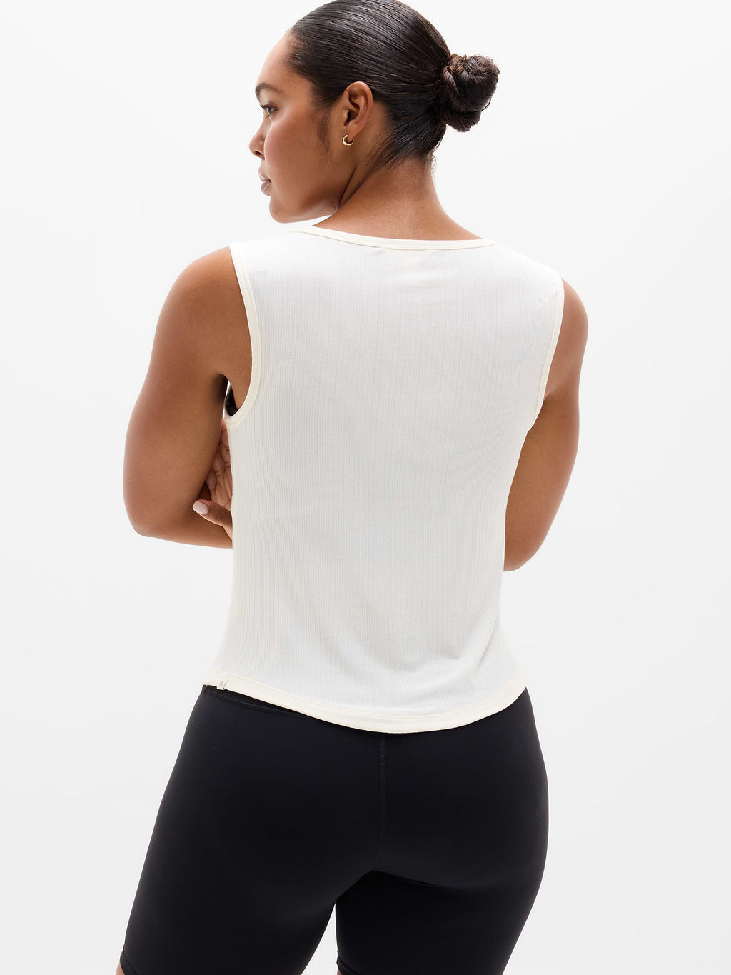Perfect Rib Sweetheart Tank - Pearl