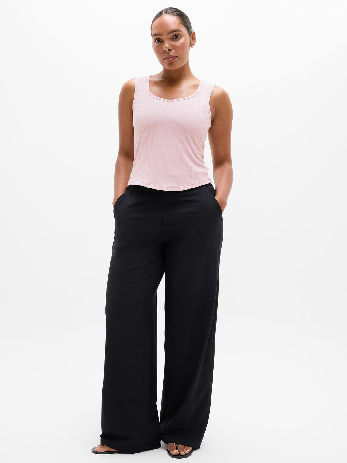 Perfect Rib Sweetheart Tank - Halo