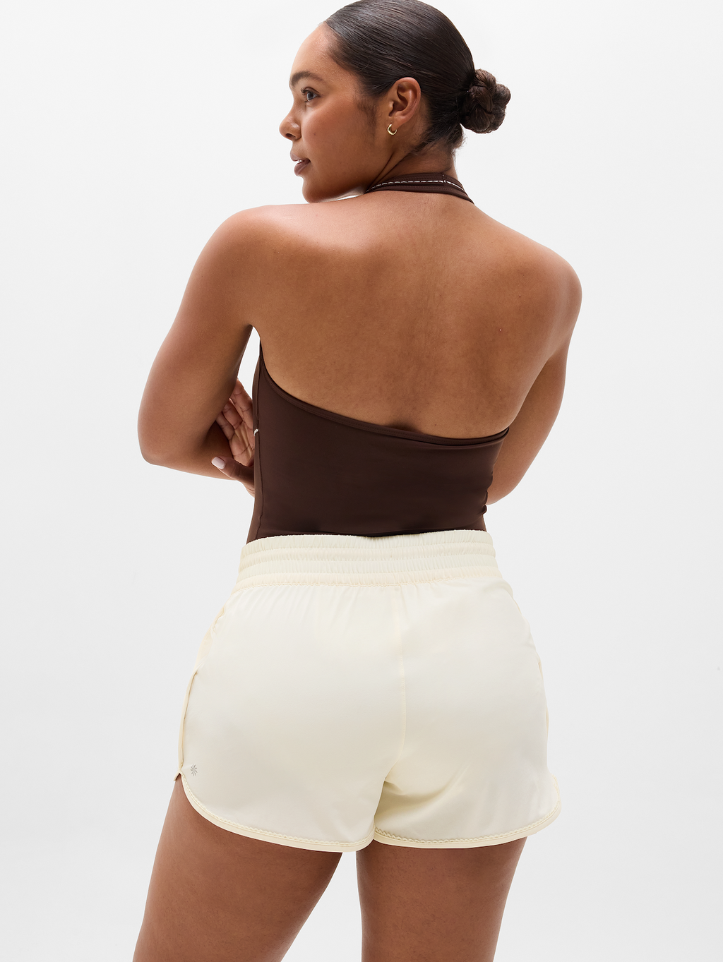 Weekender High Rise Picot 3" Run Short - Pearl