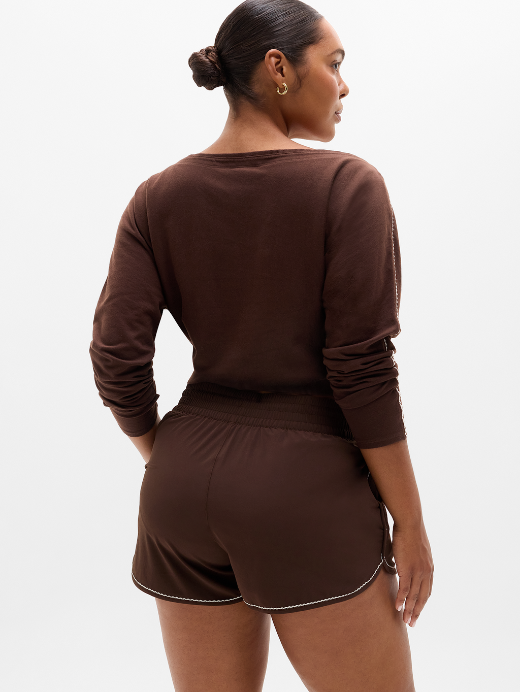 Weekender High Rise Picot 3" Run Short - Woodland/Pearl