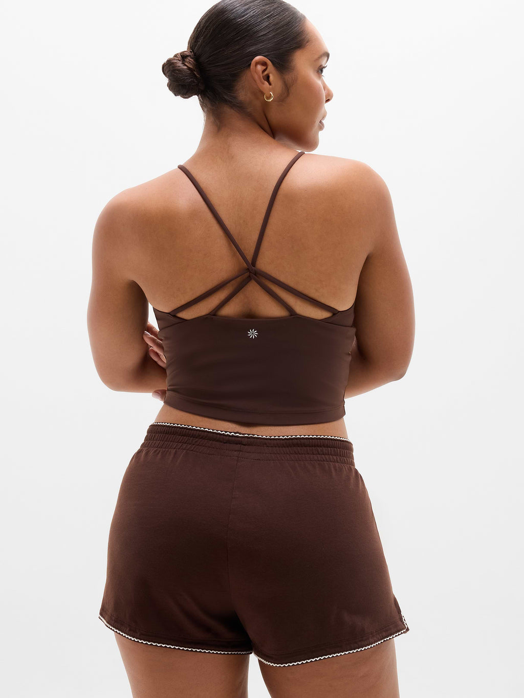 Airy Cotton Terry Shortie - Woodland/Pearl