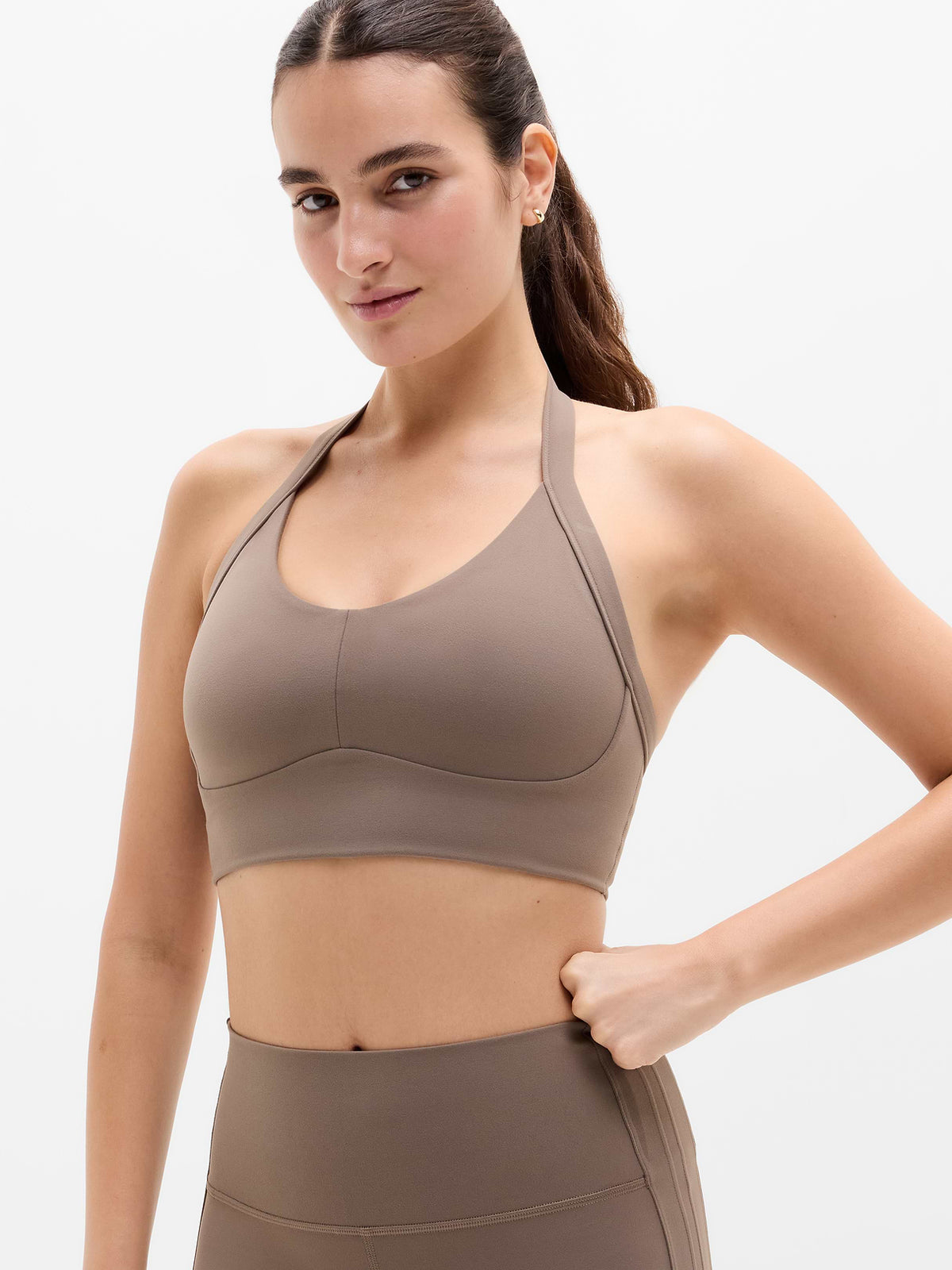 Revitalize Halter Sports Bra A-C - Umber
