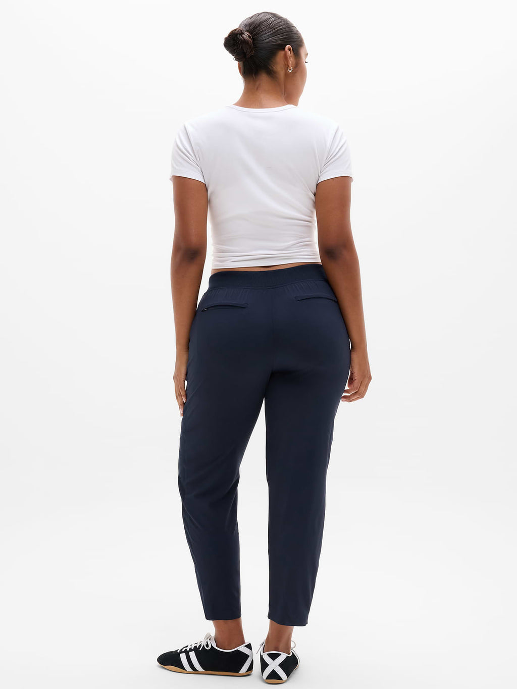 Brooklyn Mid Rise Ankle Pant - Navy