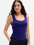Perfect Rib Sweetheart Tank - Mystic